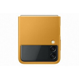 Samsung Leather cover Z Flip3 hořčicový