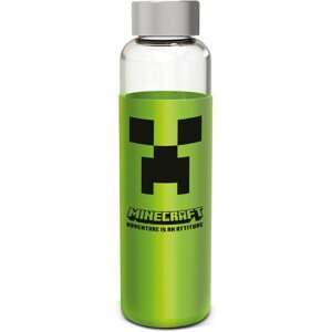 Skleněná láhev s návlekem 585 ml - Minecraft