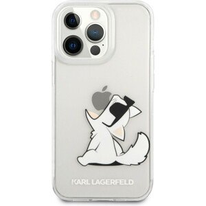 Karl Lagerfeld PC/TPU Choupette Eat Cover iPhone 13 Pro čirý