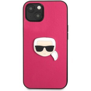 Karl Lagerfeld PU Leather Karl Head Case iPhone 13 mini růžový