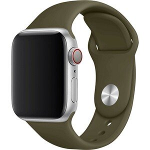 FIXED Silicone Strap set silikonových řemínků Apple Watch 38/40/41mm olivový