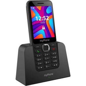 myPhone S1 s nabíjecím stojánkem černý
