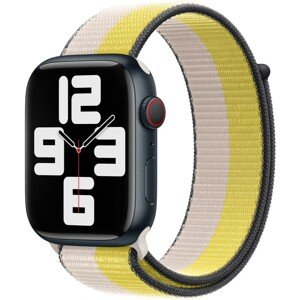Apple Watch provlékací sportovní řemínek 45/44/42mm ovesně mléčný / citrusově žlutý