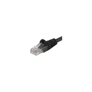 PremiumCord Patch kabel UTP RJ45-RJ45 CAT6 0,25m černý