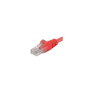 PremiumCord Patch kabel UTP RJ45-RJ45 CAT6 1m červený