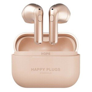 HAPPY PLUGS bezdrátová sluchátka Hope Růžově zlatá