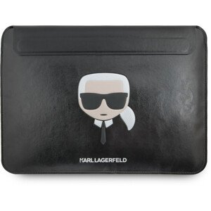 Karl Lagerfeld Head Embossed Computer Sleeve 13/14" černý
