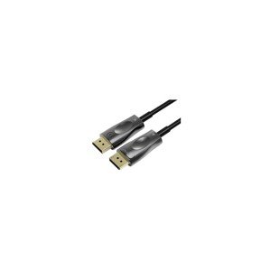 PremiumCord Optický DisplayPort 1.4 přípojný kabel M/M 15m