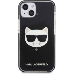 Karl Lagerfeld TPE Choupette Head Kryt iPhone 13 mini černý