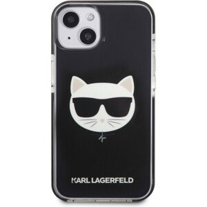 Karl Lagerfeld TPE Choupette Head Kryt iPhone 13 černý