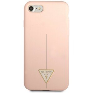 Guess Silicone Line Triangle kryt iPhone 7/8/SE (20/22) růžový