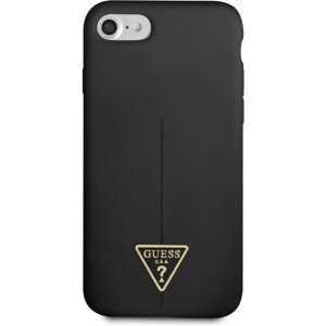 Guess Silicone Line Triangle kryt iPhone 7/8/SE (20/22) černý