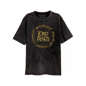 Tričko Lord of the Rings - Gold Foil Logo XL