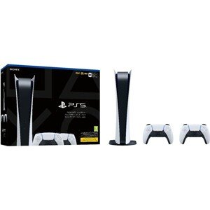 PlayStation 5 Digital + DualSense Controller bílý