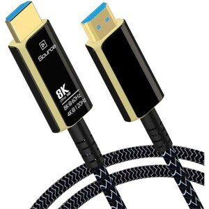 PremiumCord Ultra High Speed HDMI 2.1 optický fiber kabel 8K@60Hz, 25m zlacené