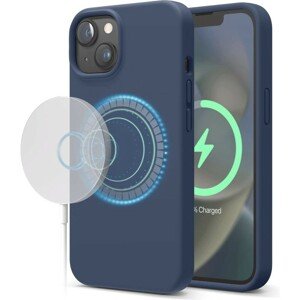 ELAGO silikonový kryt s MagSafe pro iPhone 14 tmavě modrý