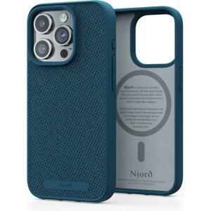 NJORD Fabric MagSafe kryt iPhone 15 Pro tmavě modrý