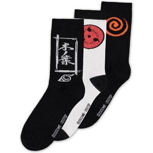 Ponožky Naruto Shippuden - Symbols 43/46 (3 kusy)
