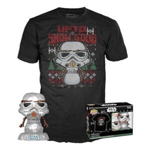 Funko POP! & Tee Box: Star Wars - Holiday Stormtrooper (MT) M