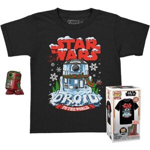 Funko Pocket POP! & Tee: Star Wars -Holiday R2D2 (MT) M (dětské)