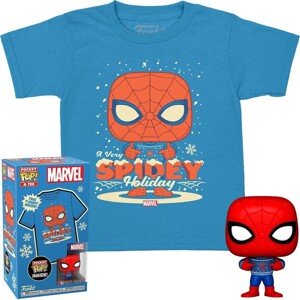 Funko Pocket POP! & Tee: Marvel -Holiday Spiderman S (dětské)