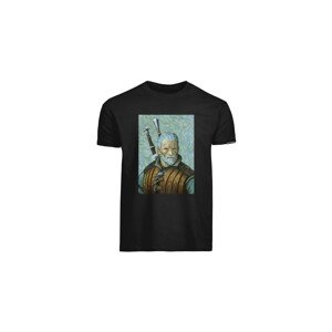 Tričko The Witcher - Geralt Van Gogh Art on Black XXL