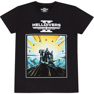 Tričko Helldivers 2 - 2D Art And Logo M
