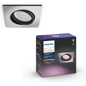Philips Hue Centura White and Color Ambiance Bluetooth zápustné svítidlo LED GU10 5,7 W 350lm hliník