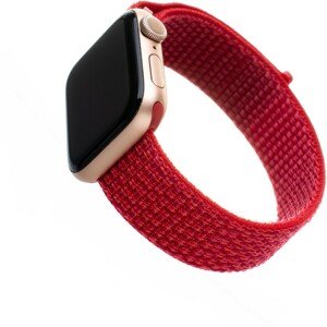 FIXED Nylon Strap nylonový pásek pro Apple Watch 42/44/45mm červený