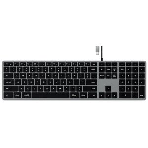 Satechi Slim W3 USB-C Backlit Wired Keyboard US vesmírně šedá