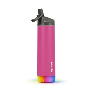 HidrateSpark bluetooth chytrá láhev s brčkem růžová