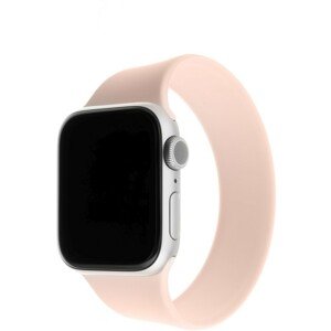 FIXED provlékací silikonový řemínek Apple Watch 42/44/45mm L růžový