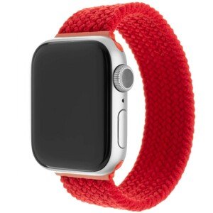 FIXED provlékací nylonový řemínek Apple Watch 42/44/45mm XS červený