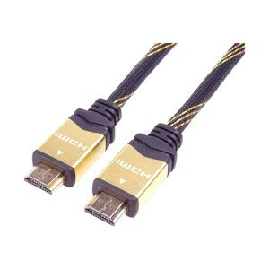 PremiumCord HDMI 2.0 High Speed / Ethernet kabel HQ zlacené konektory 2m