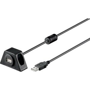 PremiumCord USB 2.0 prodlužovací kabel MF s konektorem na přišroubování 1,2m