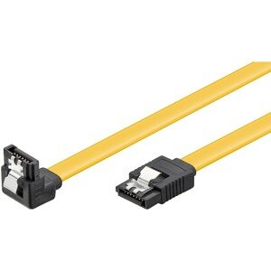 PremiumCord kabel SATA 3.0 kovová západka 90° 0,2m