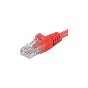 PremiumCord Patch kabel UTP RJ45-RJ45 level 5e červený 0,25m