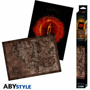 Set 2 plakátů Lord of the Rings - Map & Eye (52x38 cm)