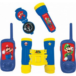 Lexibook set 3v1 Mario (vysílačky, dalekohled, baterka)