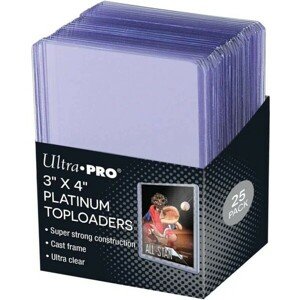 UP Ultra Clear Platinum Toploader 3" X 4" (25 ks)