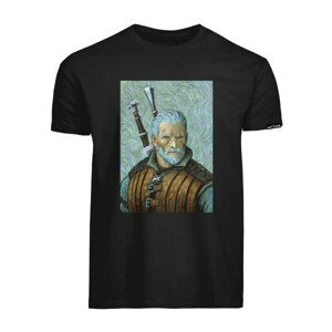Tričko The Witcher - Geralt Van Gogh Art on Black XL