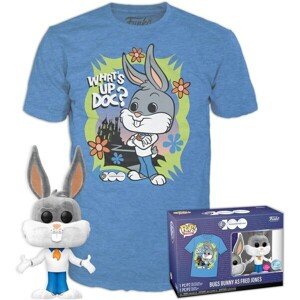 Funko POP! & Tee Box: WB100- Bugs as Fred (Flocked) S