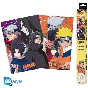 Set 2 plakátů Naruto Shippuden - Konoha Ninjas & Deserters (52x38 cm)
