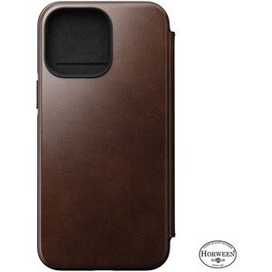 Nomad Leather MagSafe Folio iPhone 14 Pro Max hnědý