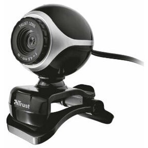 Trust Exis Webcam, černo-stříbrná - 17003