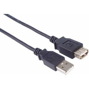 PremiumCord USB, A-A prodlužovací, 20 cm, černá - kupaa02bk