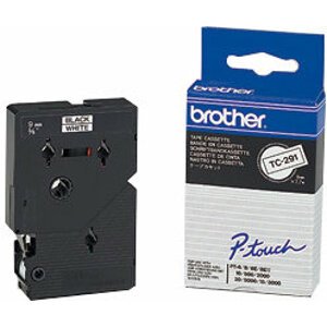 Brother TX-251, bílá / černá (24mm) - TX251