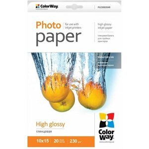 COLORWAY high glossy 230g/m2, 10x15, 20 listů, lesklý - PG2300204R