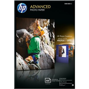 HP Foto papír Advanced Glossy Q8692A, 10x15, 100 ks, 250g/m2, lesklý - Q8692A