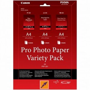 Canon Foto papír PVP-201, A4, 15 ks, Variety Pack - 6211B021